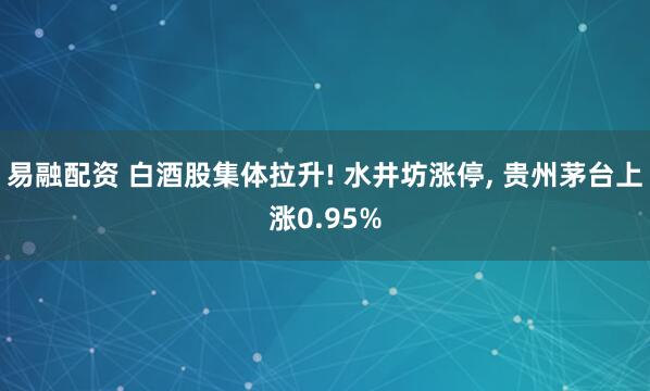 易融配资 白酒股集体拉升! 水井坊涨停, 贵州茅台上涨0.95%